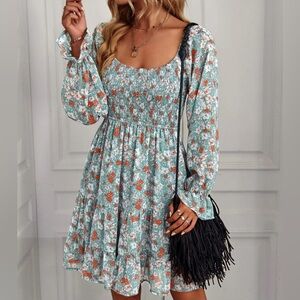 Fall Floral Dress